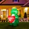 Glitzhome® 6ft Lighted Valentine's Inflatable Frog with Heart Decor